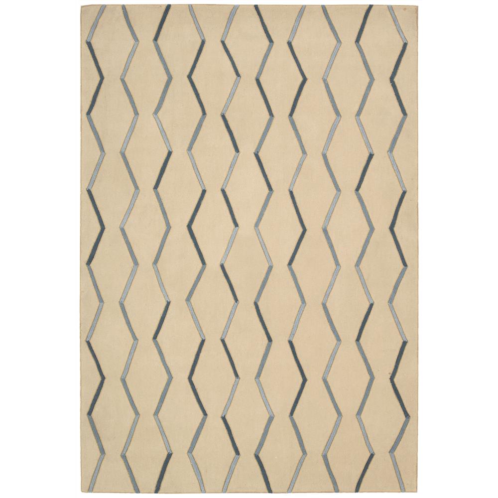 Nourison CON43 Contour 3 Ft.6 In. x 5 Ft.6 In. Indoor/Outdoor Rectangle Rug in  Ivory
